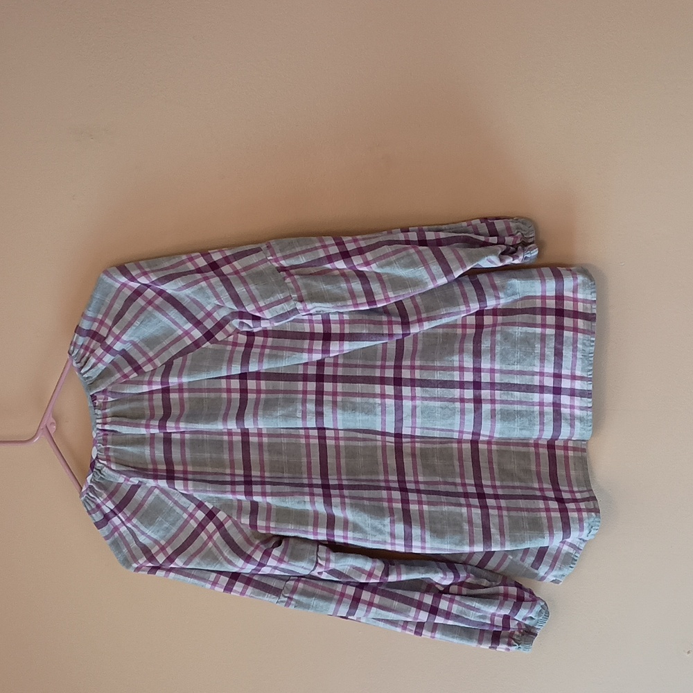 Woman Within Plaid Blouse - Picture 2 of 5
